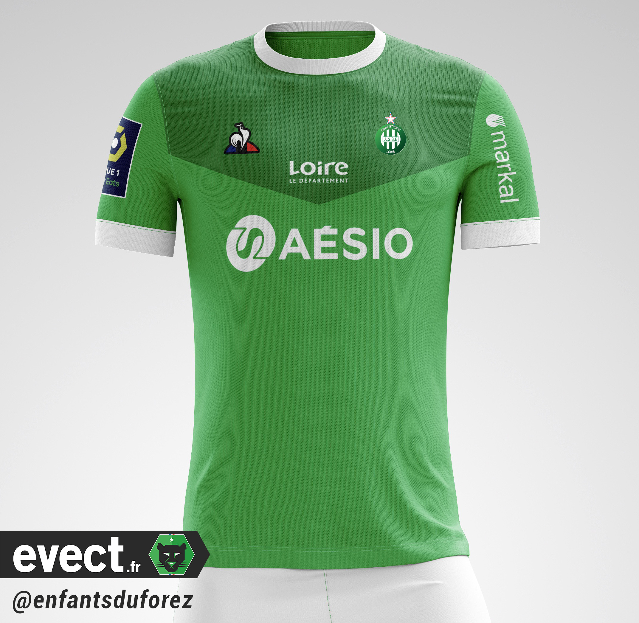 Maillot Saint Etienne (ASSE) Replica