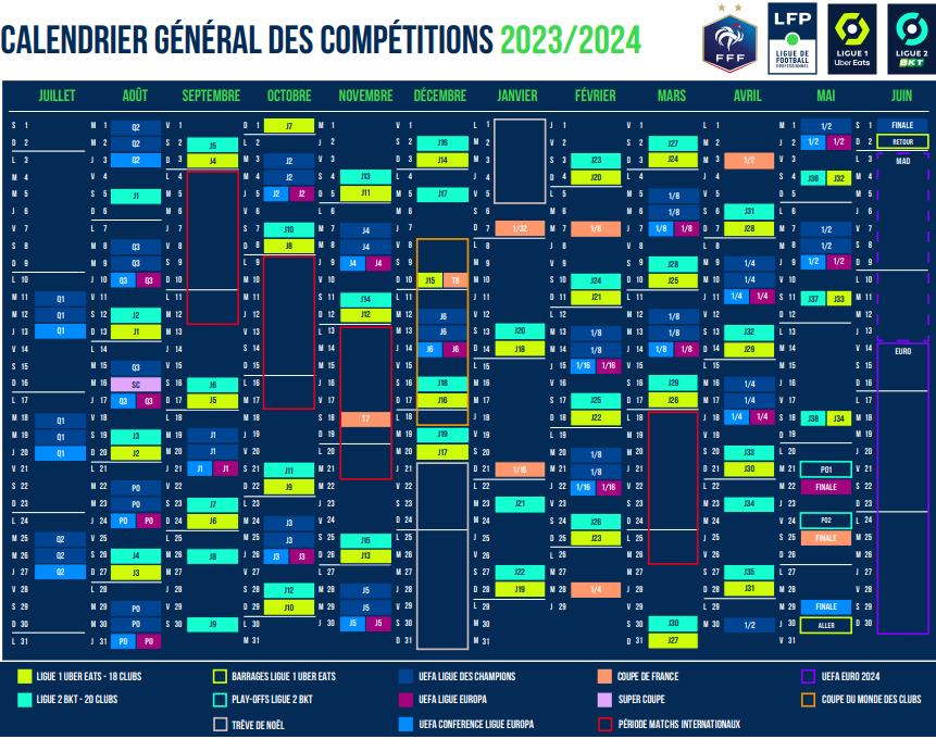 🗓️ Un calendrier inédit pour l'ASSE en 2023/2024