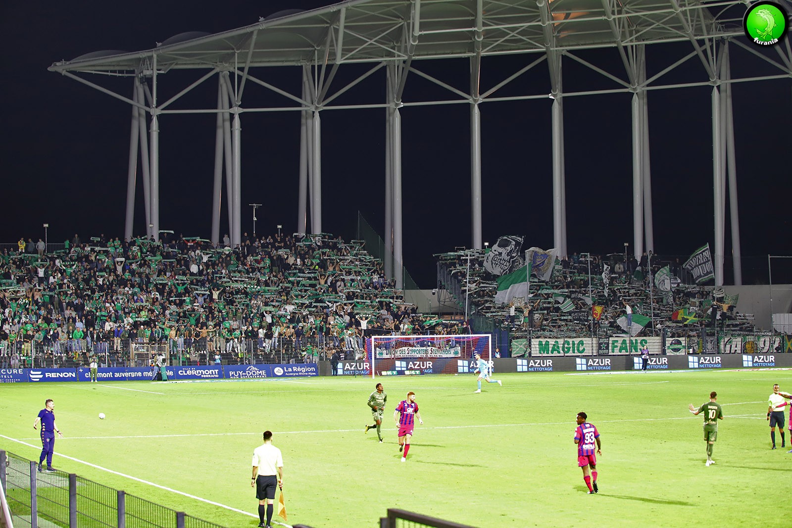 🔥 L'ASSE fait exploser le parcage de Montpied avec plus de 2000 Verts #ASSE