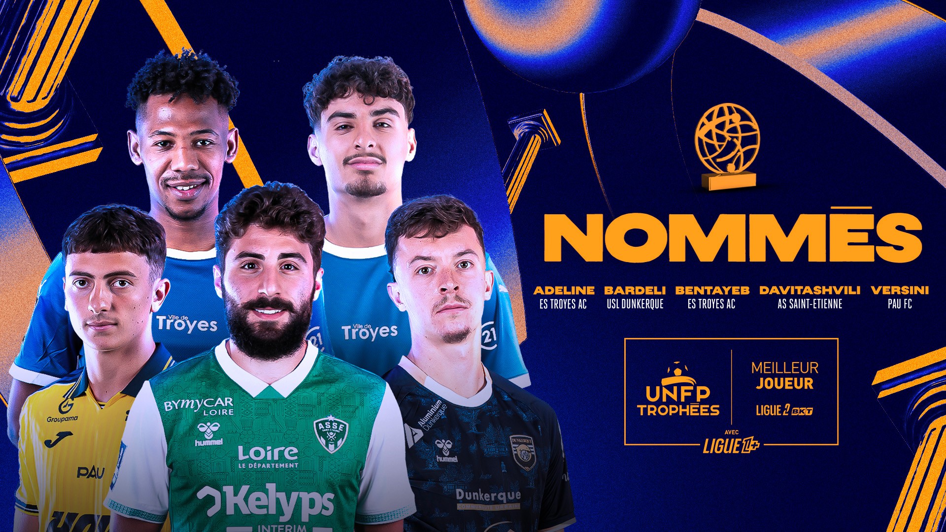 Plusieurs joueurs de l'ASSE nommés aux trophées UNFP #ASSE