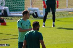 Entrainement des Verts avant Clermont - Photothèque