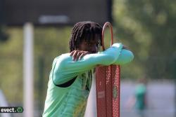 Entrainement des Verts avant Clermont - Photothèque
