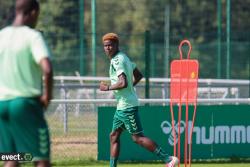 Entrainement des Verts avant Clermont - Photothèque