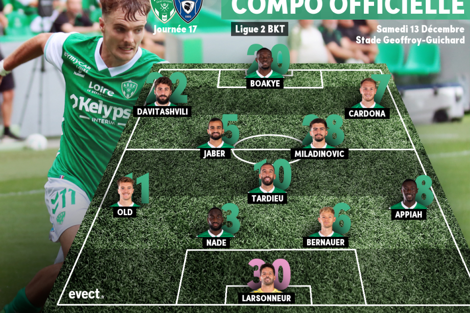 Ligue 2 - La composition de l'ASSE avec Old latéral gauche