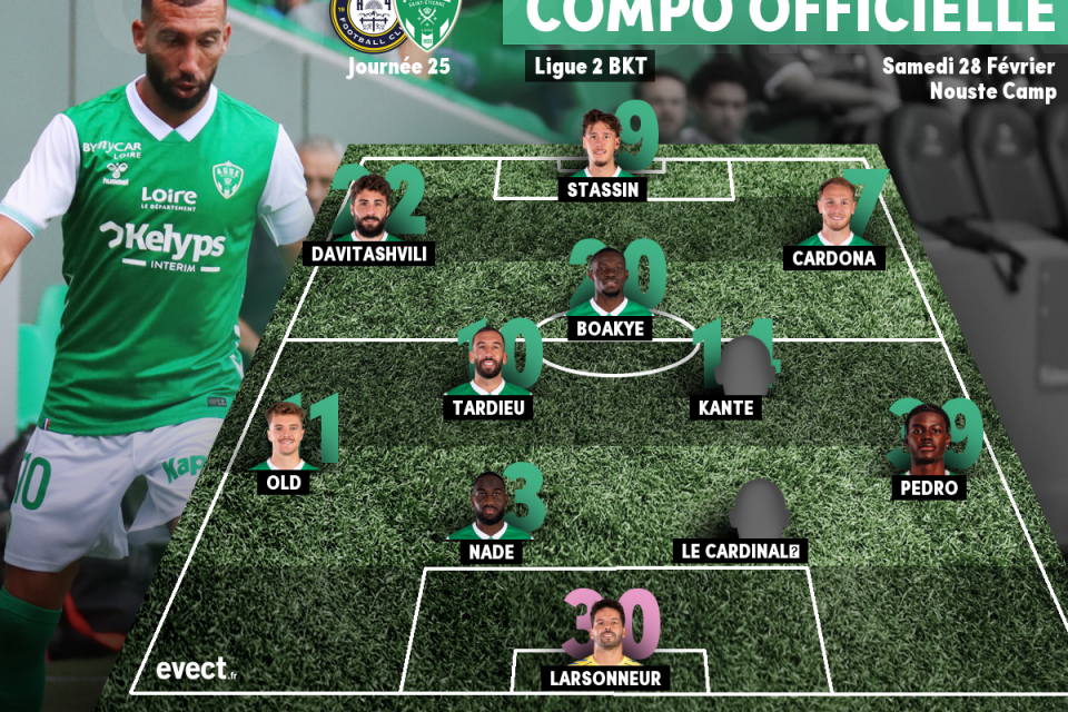 Un changement dans le onze de départ de l'ASSE